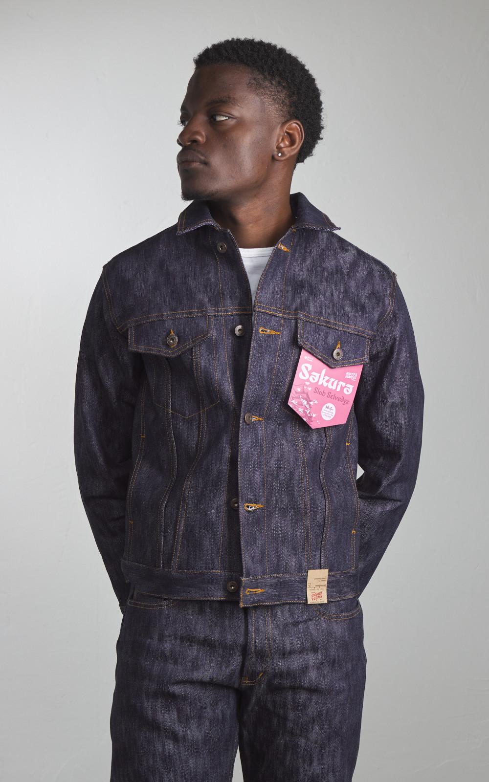 トップス The Soloist sleeveless jean jacket right - left sleeveless jean jacket. / black |