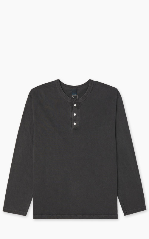 Good On L/S Henley T-Shirt P-Black