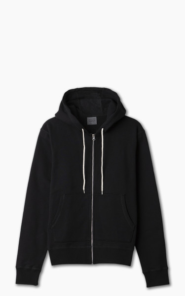 Naked &amp; Famous Denim Zip Hoodie Heavyweight Terry Black
