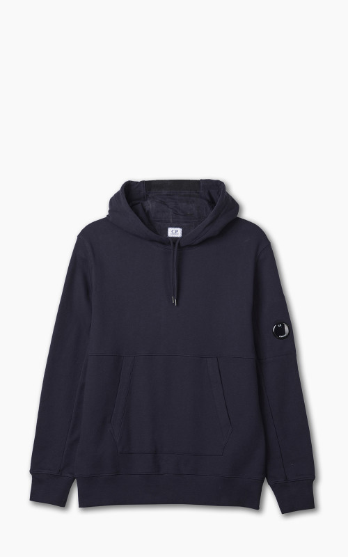 C.P. Company Diagonal Raised Fleece Hoodie Total Eclipse