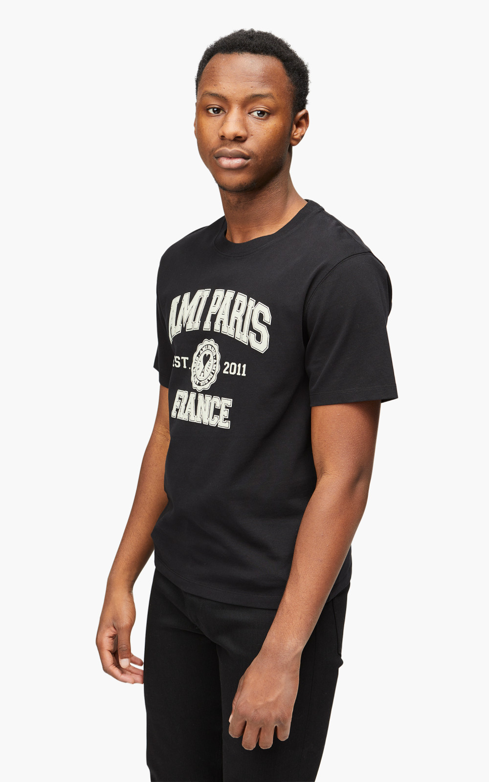 AMI Paris Ami Paris FR T-Shirt Black | Cultizm