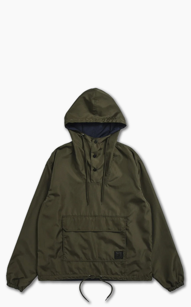 Taion Military Reversible Anorak Parka Dark Olive | Cultizm Taion Military Reversible Anorak Parka Dark Olive | Cultizm