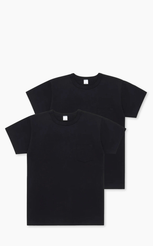 3sixteen Heavyweight Pocket T-Shirt 2 Pack Black
