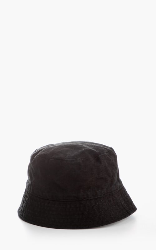 Kijima Takayuki No. 211107 Cotton Bucket Hat Black