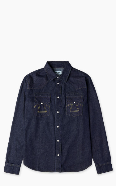 Eat Dust Western Texas Denim Shirt Indigo