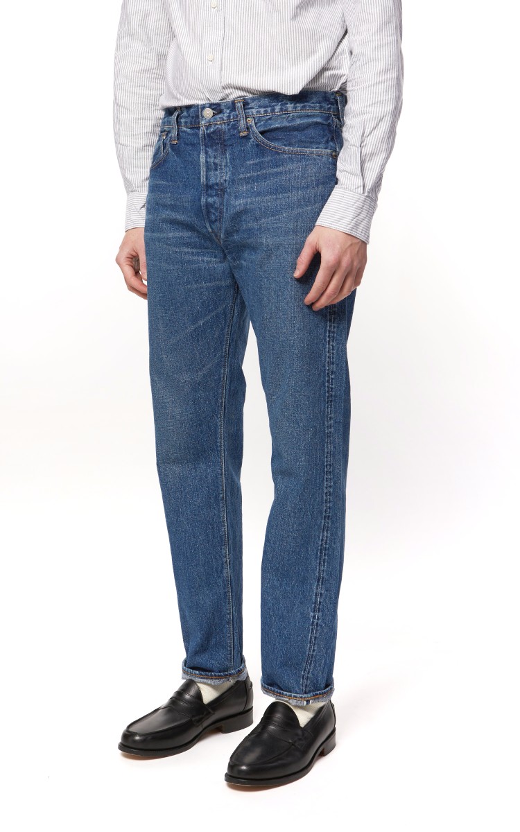 新品【別注 】orslow ダブルニー ユーズドサイズ2 OrSlow Standard Fit Jeans 105 2 Years Wash | Cultizm