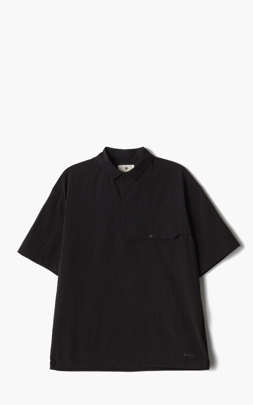 Snow Peak Quick Dry Polo Shirt Black SH-22SU001BK 