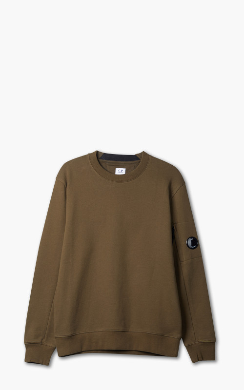 C.P. Company Diagonal Raised Fleece Jumper Ivy Green