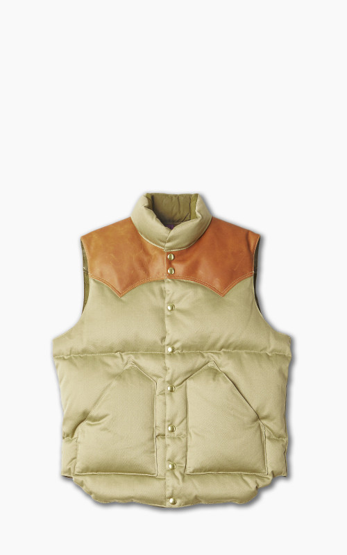 Rocky Mountain Featherbed x Warehouse & Co. Westpoint Down Vest Beige