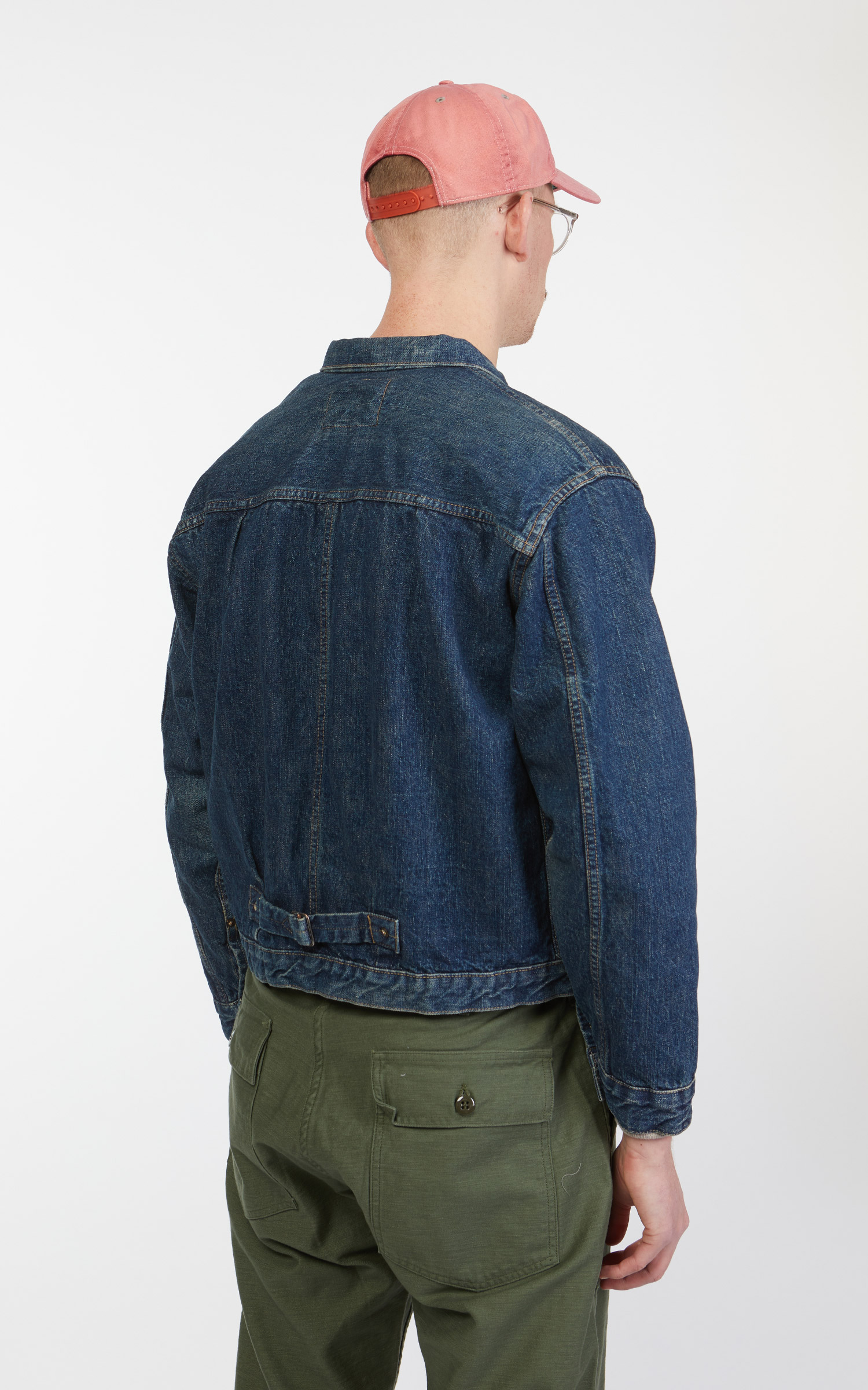 OrSlow 40s Pleated Front Blouse 1 Year Wash Indigo | Cultizm