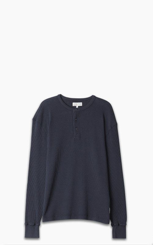 Merz b. Schwanen HENWA01 Waffle Henley Charcoal