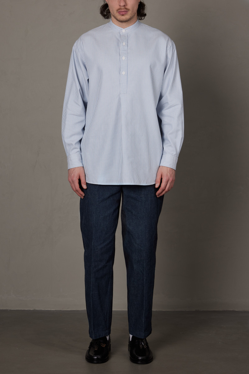 Tシャツ・カットソー KAPTAIN SUNSHINE SS25 Shirts (KS25SSH17 BLUE STRIPE) KAPTAIN SUNSHINE (キャプテン サンシャイン) Plain Shirt