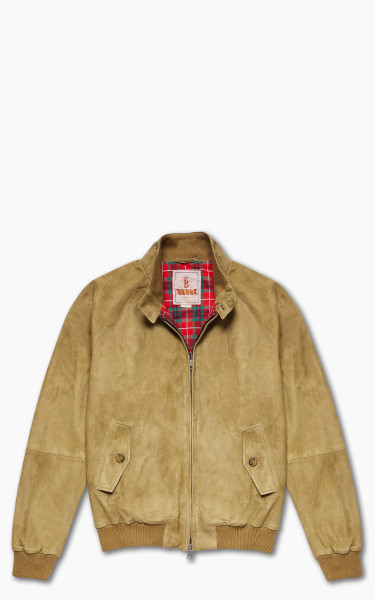 Baracuta G9 Premium Suede Harrington Jacket Army