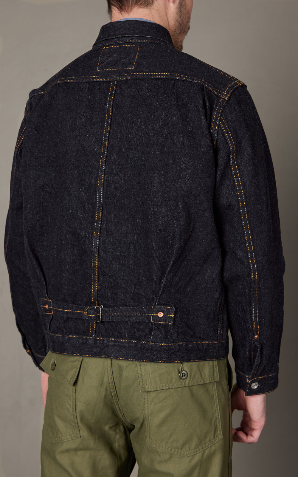 FOB Factory F2432 Garage Selvedge Denim Jacket Rinsed Indigo