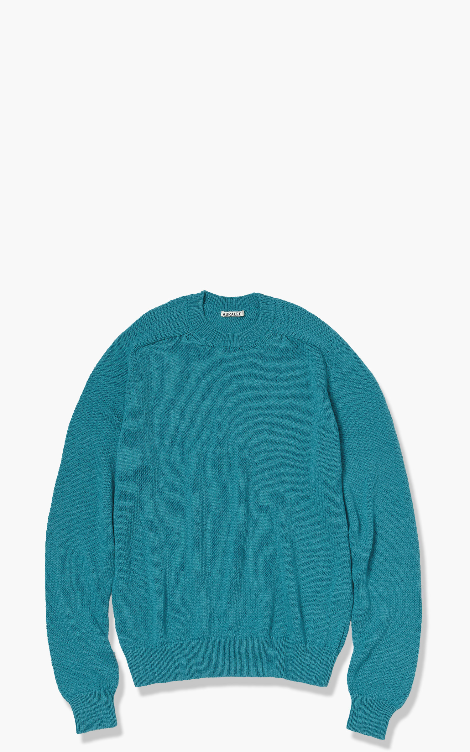 Auralee Super Airy Wool Knit P/O Turquoise Blue | Cultizm