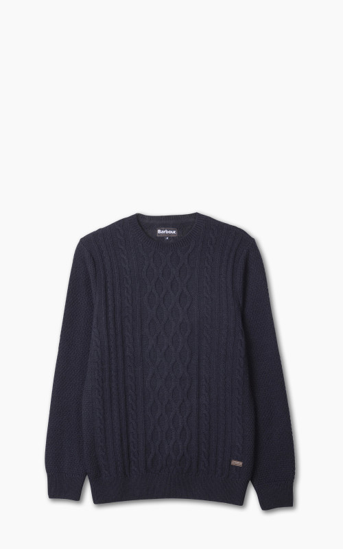 Barbour chunky cable knit crew neck jumper online