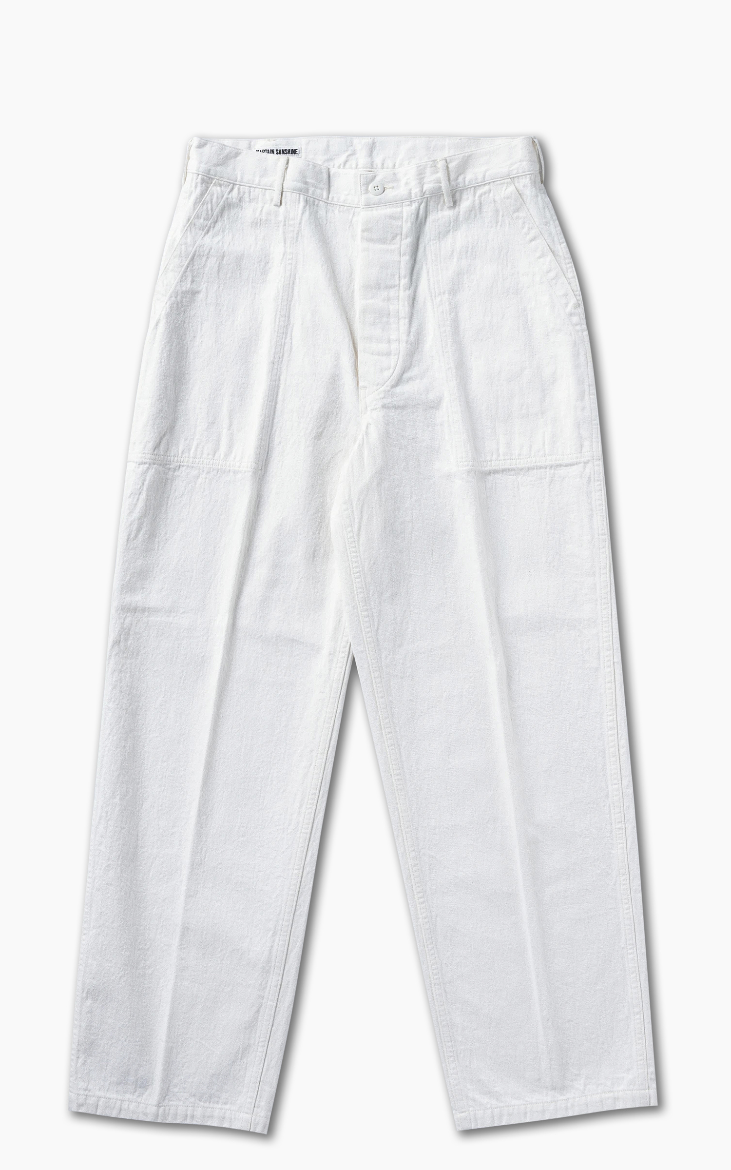 Kaptain Sunshine Baker Denim Pants White | Cultizm Kaptain Sunshine Baker Denim Pants White | Cultizm