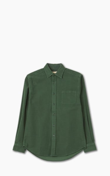 Portuguese Flannel Moleskin Overshirt Green