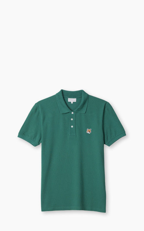 Maison Kitsuné Fox Head Patch Regular Polo Pine