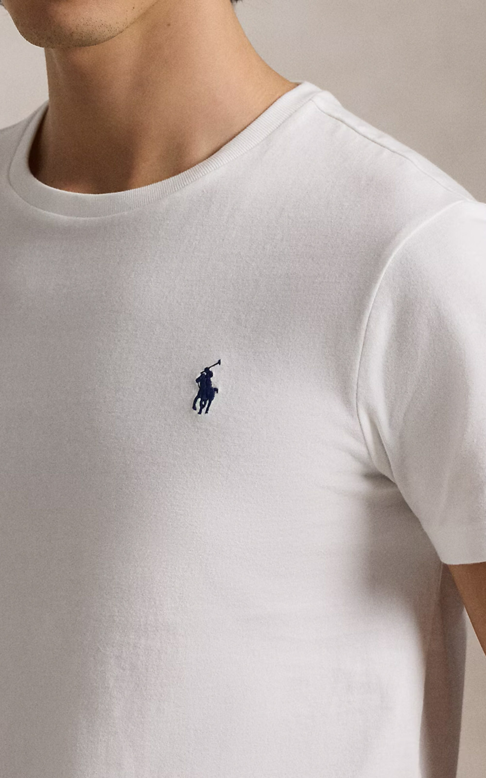 Tシャツ・カットソー RALPH LAUREN Logo Custom Slim Fit Jersey Crewneck T-Shirt Pi Polo Ralph Lauren Custom Slim-Fit Jersey Crewneck Short