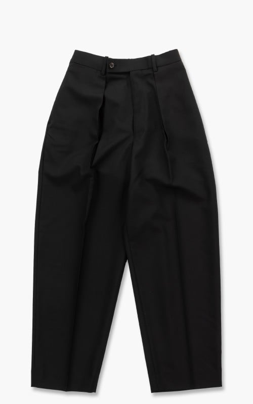Markaware Organic Wool Tropical Classic Fit Trousers Black