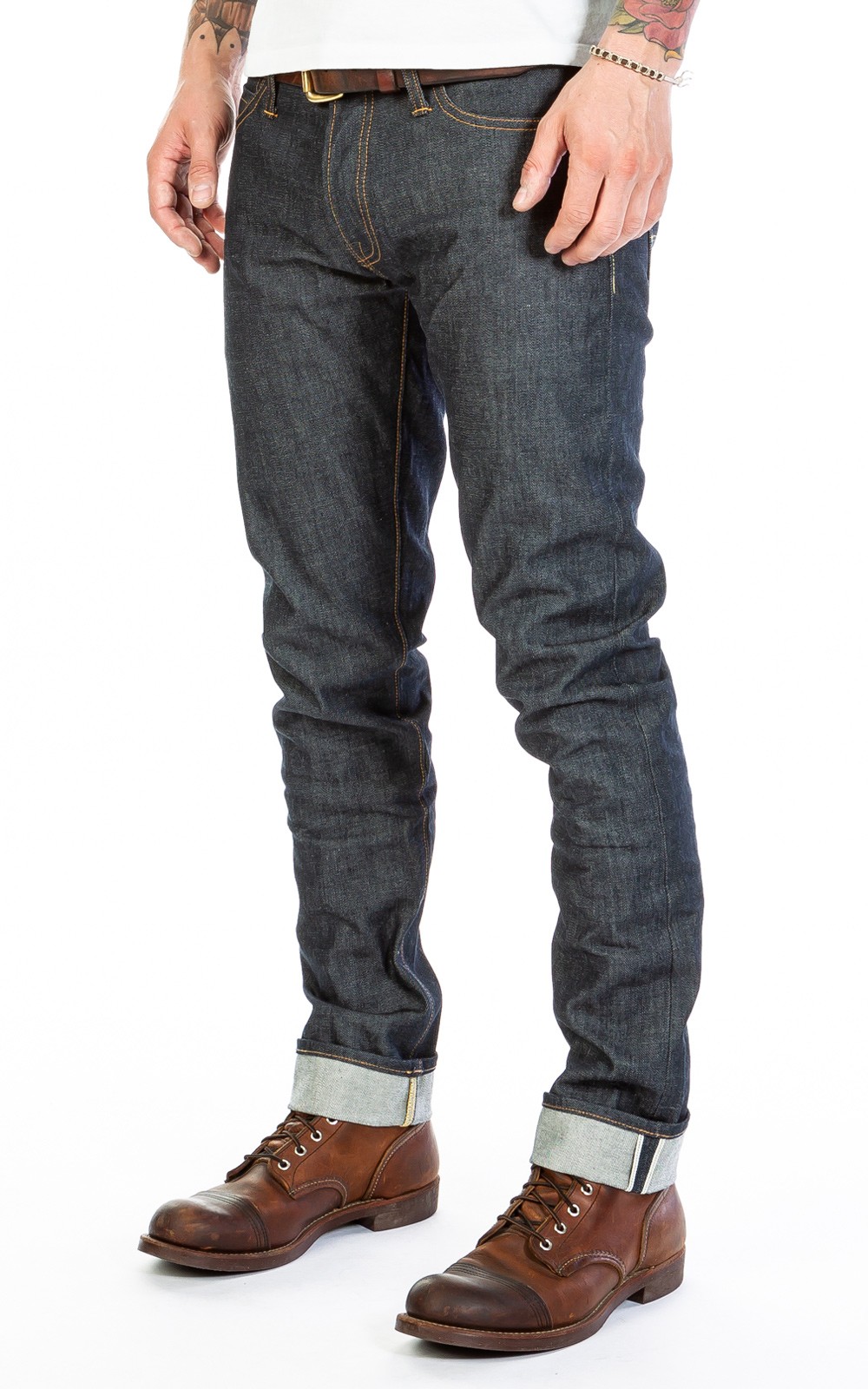 Tellason Gustave Indigo Selvage Unwashed 12.5oz | Cultizm