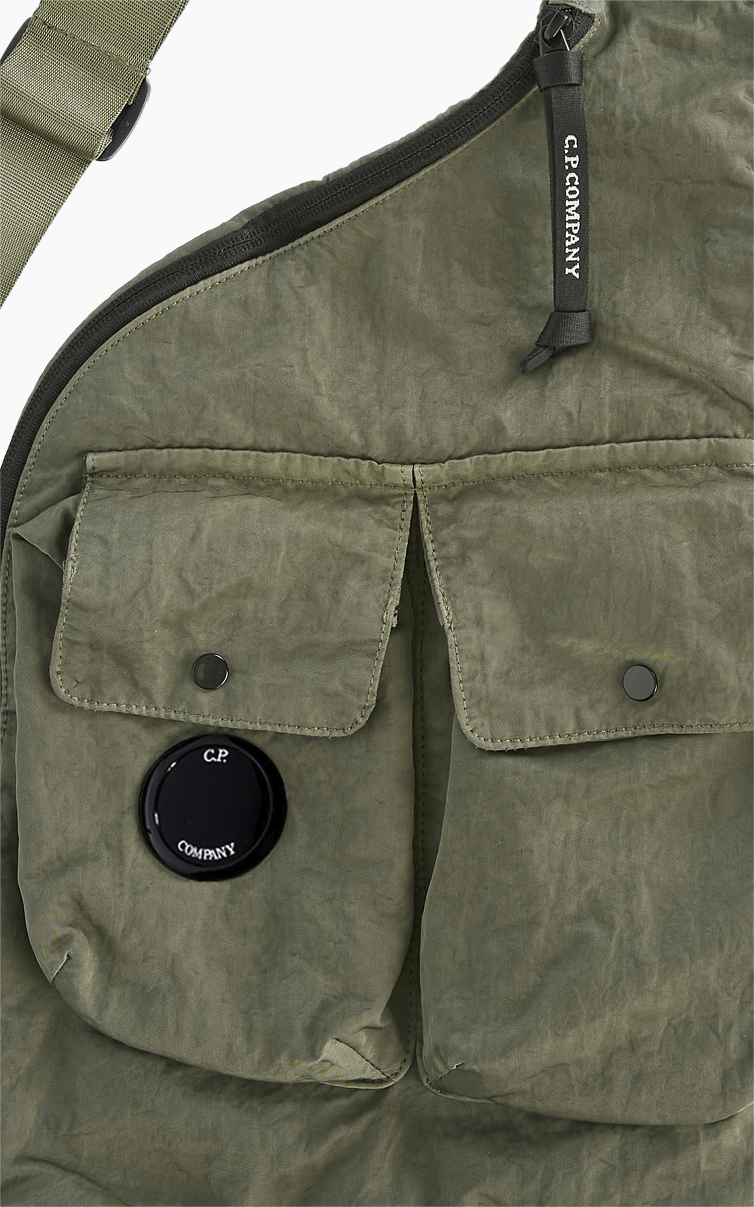 C.P. Company Nylon B Single Strap Rucksack Bronze Green C.P. Company Nylon B Single Strap Rucksack Bronze Green