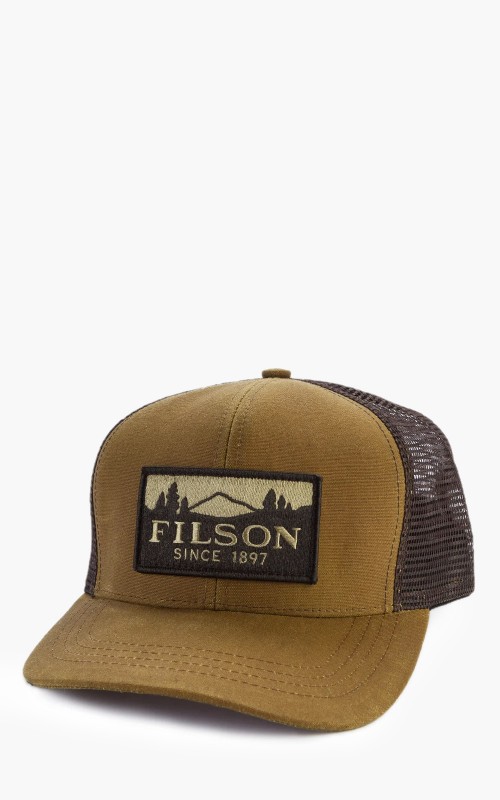 Filson Logger Mesh Cap Dark Tan