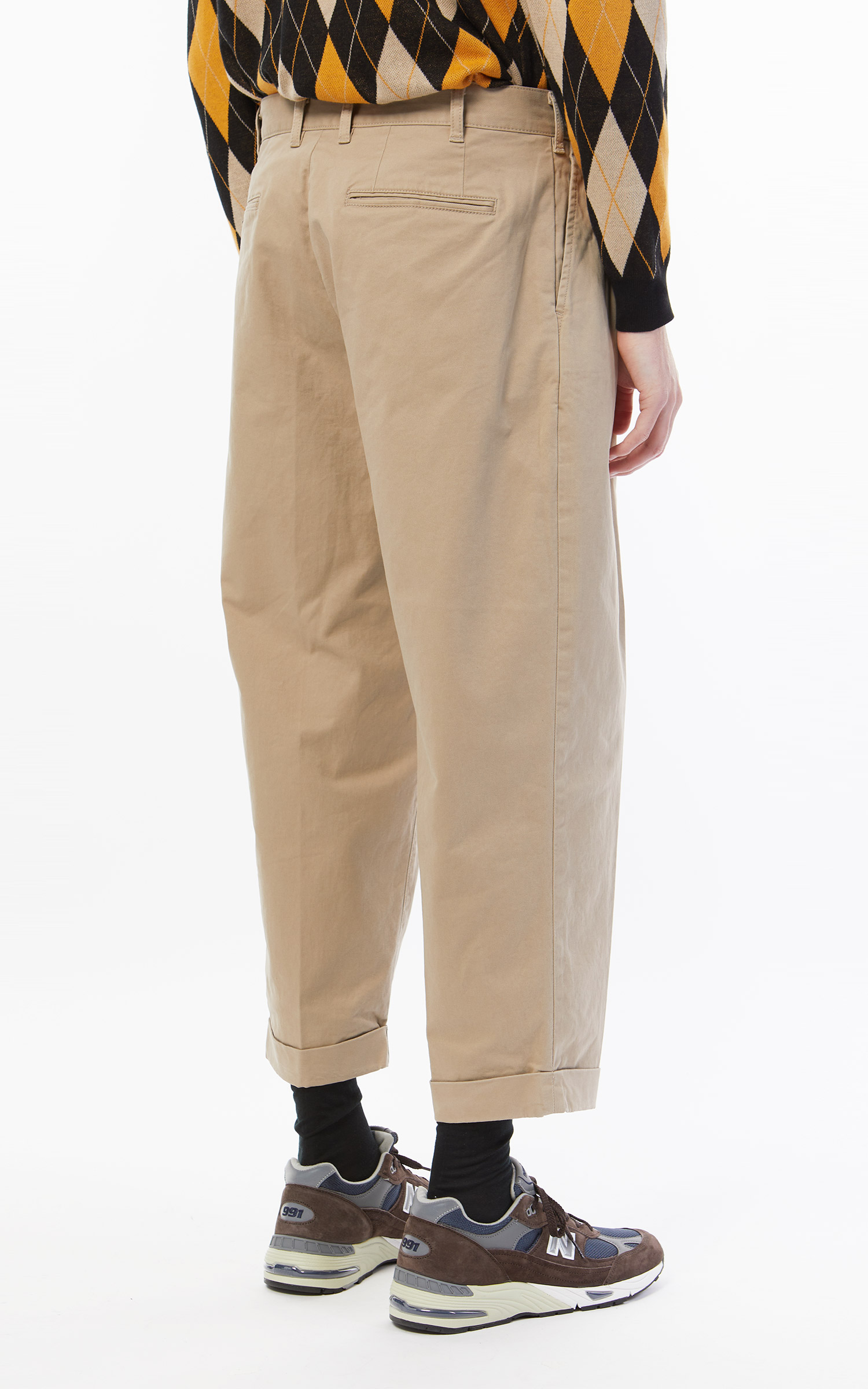 Beams Plus 2 Pleats Twill Chino Khaki | Cultizm