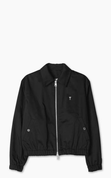AMI Paris Ami De Coeur Zipped Jacket Black