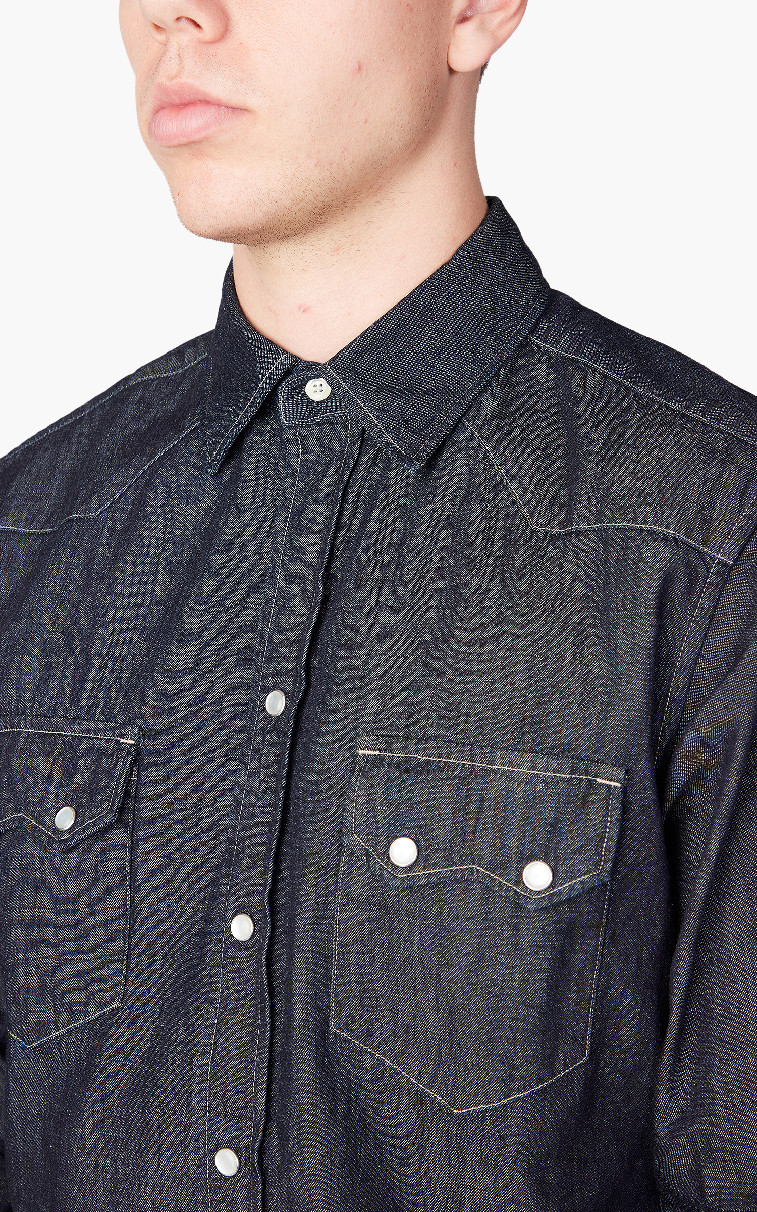 Tellason Cowboy Shirt No Wash Denim | Cultizm