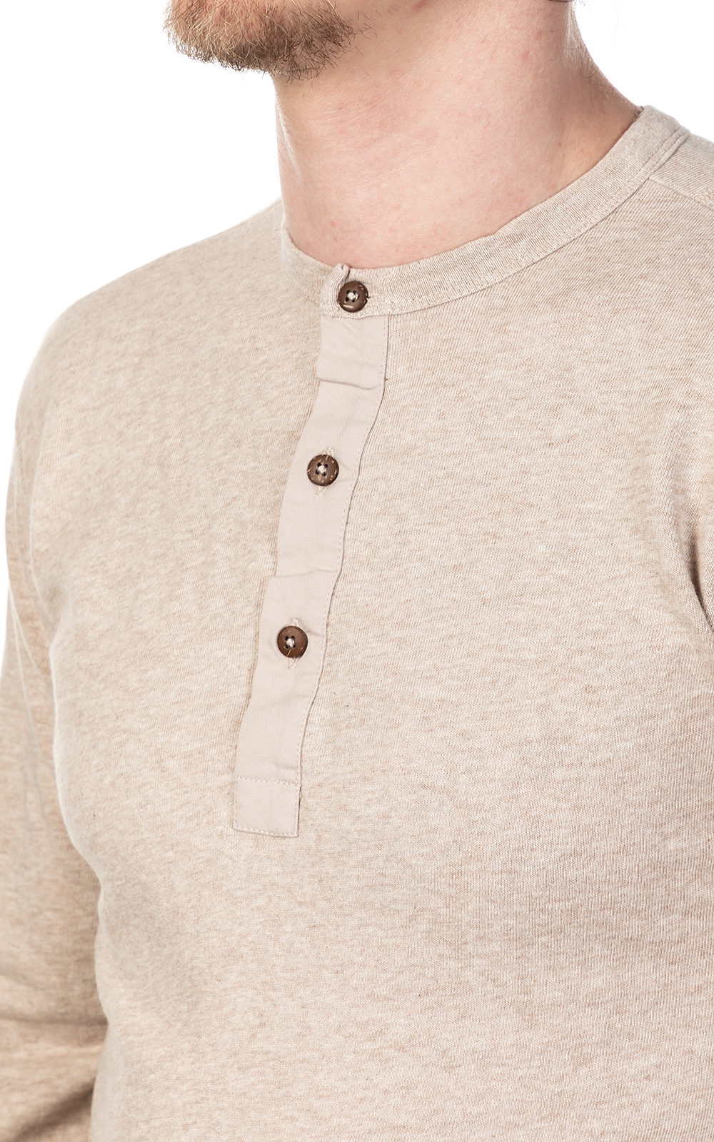 oatmeal henley shirt
