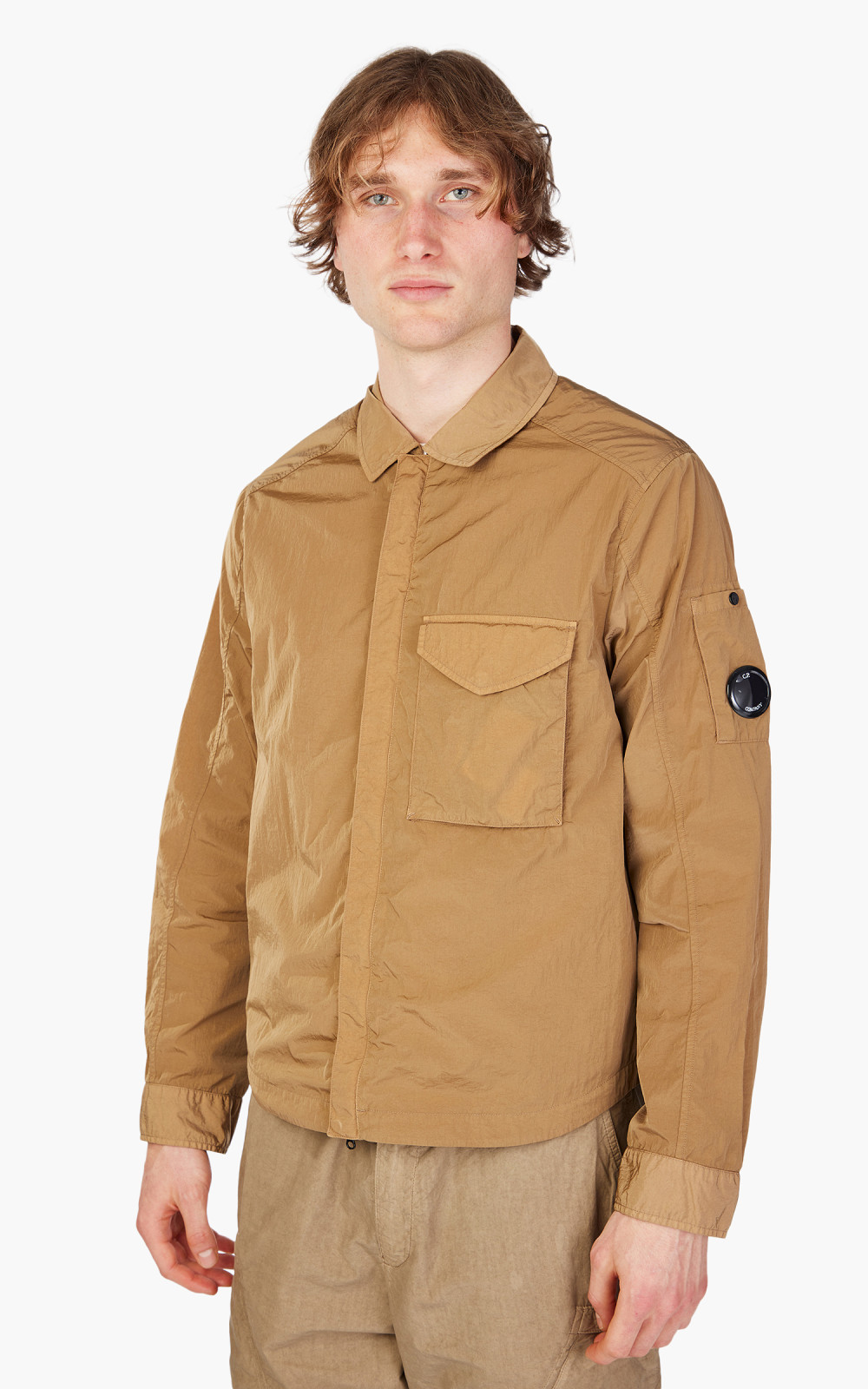 C.P. Company Chrome-R Overshirt Lead Grey | Cultizm C.P. Company Chrome-R Overshirt Lead Grey | Cultizm