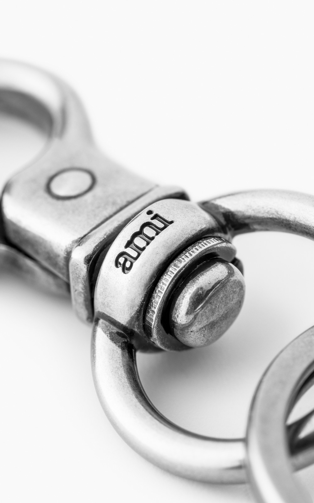 AMI Paris ADC Chain Keyring Silver | Cultizm