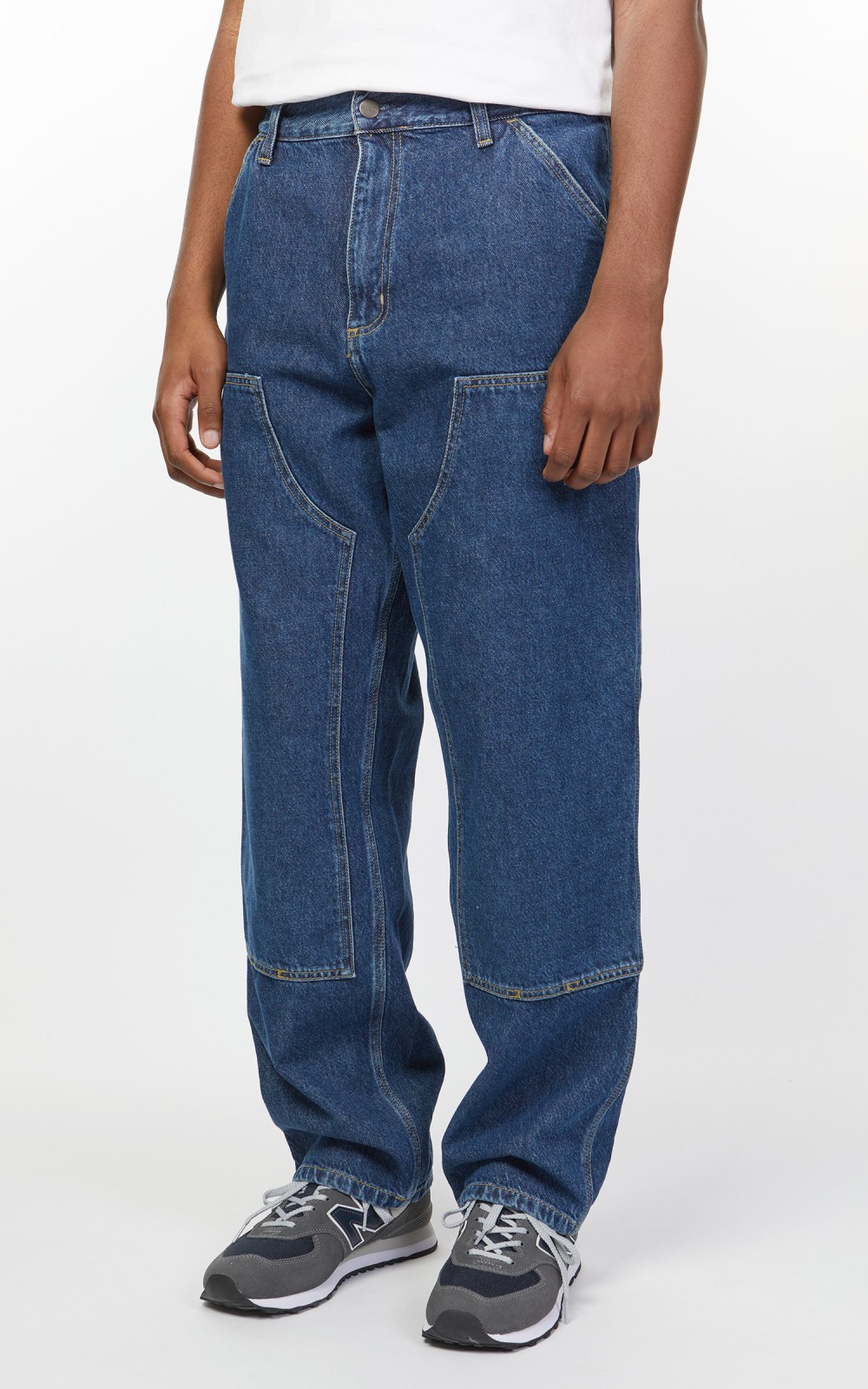 Carhartt WIP Double Knee Pant Fairfield Denim Stone Washed