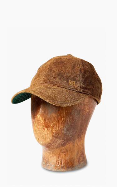 RRL Roughout Suede Ball Cap Brown