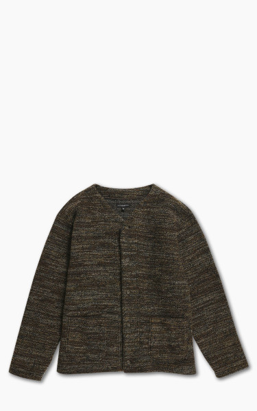 Engineered Garments Knit Cardigan Brown Poly Wool Melange Knit