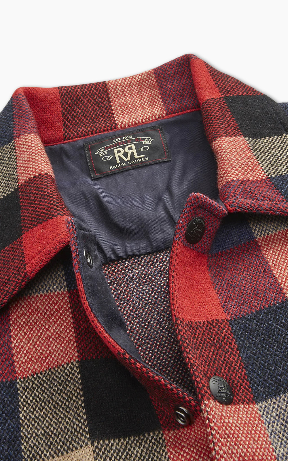 RRL Plaid Wool Jumper Jacket Red Multi | Cultizm RRL Plaid Wool Jumper Jacket Red Multi | Cultizm