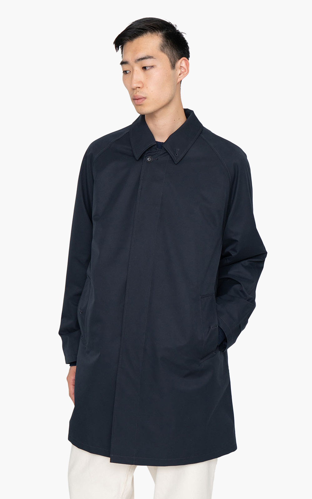 Nanamica 2L GORE-TEX Soutien Collar Coat Navy | Cultizm