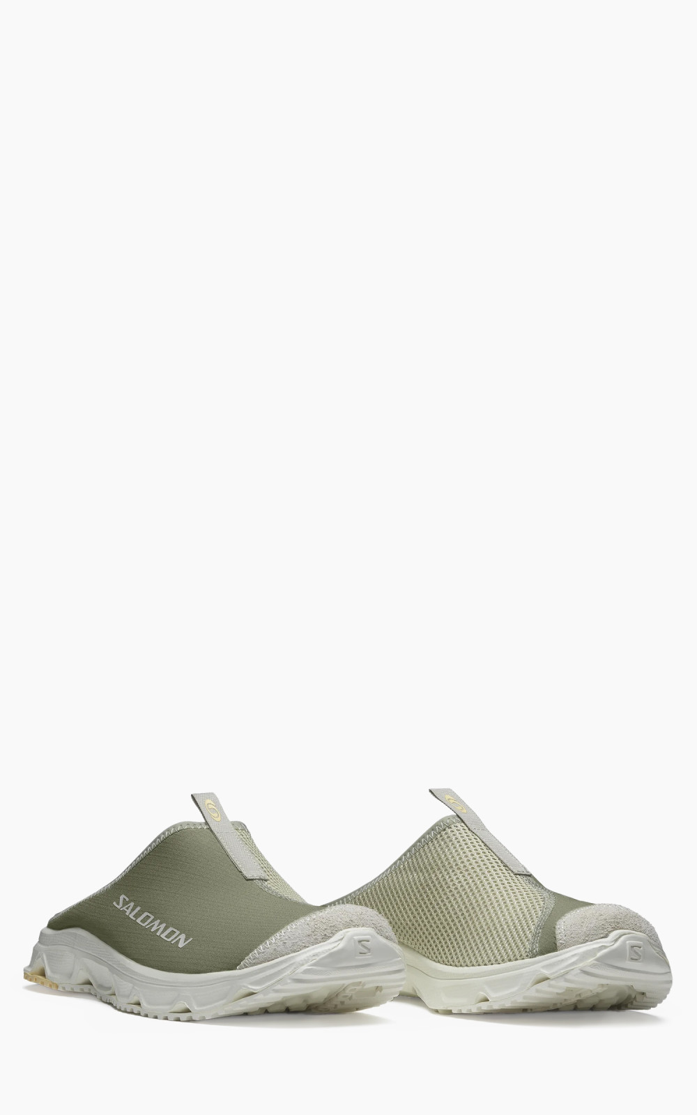 SALOMON｜SLIPPERS (RX Slide 3.0 Suede (Tea/Alfalfa/Golde Salomon RX SLIDE 3.0 SUEDE Sneakers in Tea/Alfalfa/Golden