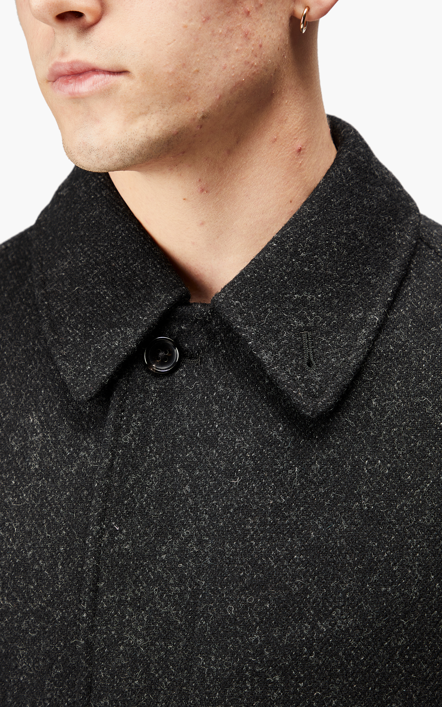 Anatomica Single Raglan Coat IV Reversible Charcoal | Cultizm