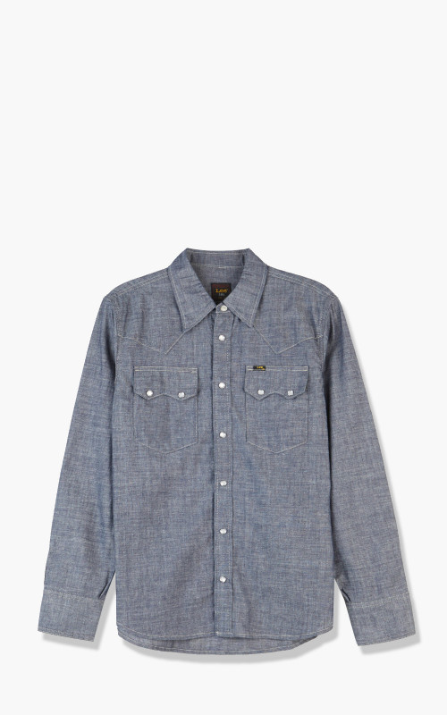 Lee 101 50s Western Shirt Dry Chambray Blue L93CNN41