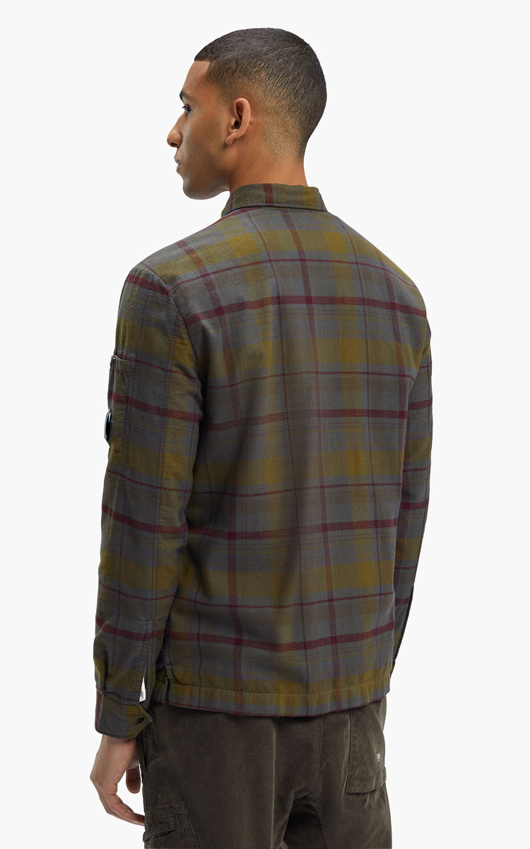 C.P. COMPANY トリコフト付きセタ 【関税込】 C.P. Company Tartan Shirt Forged Iron | Cultizm