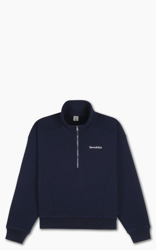 Sporty & Rich New Health Quarter Zip Navy