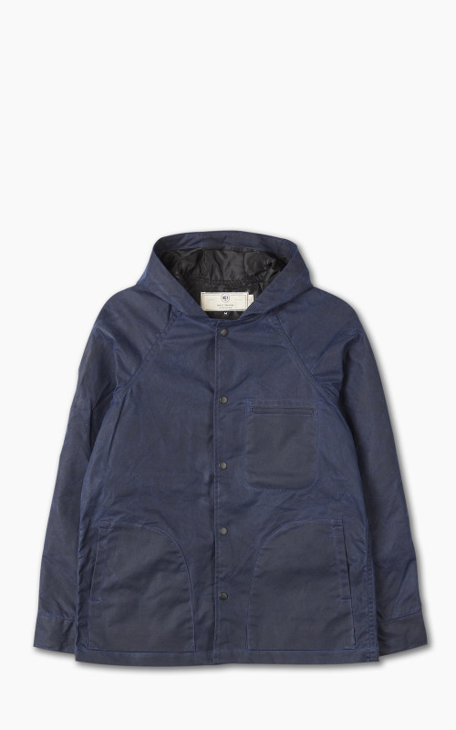 Rogue Territory Hooded Ridgeline Jacket Waxed Navy