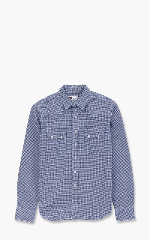 Tellason Cowboy Shirt Pepita Blue