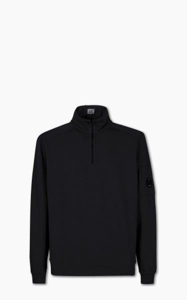 C.P. Company Light Fleece Half Zipped Sweatshirt Black