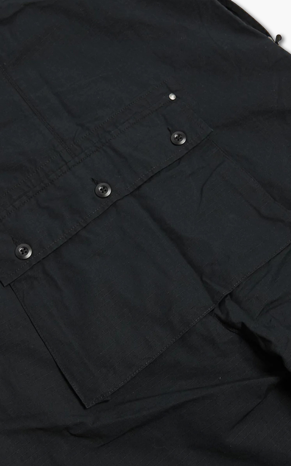 Nigel Cabourn Naval Dungaree Cotton Ripstop Black | Cultizm