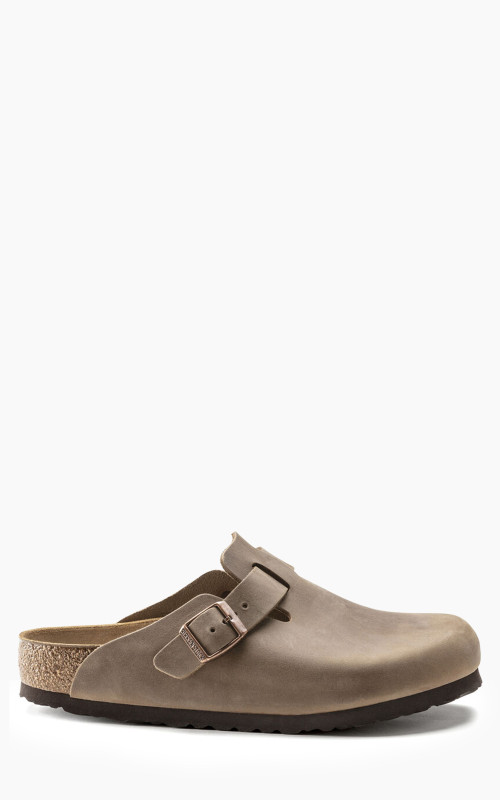 Birkenstock Boston Oiled Nubuck Leather Tabacco Brown