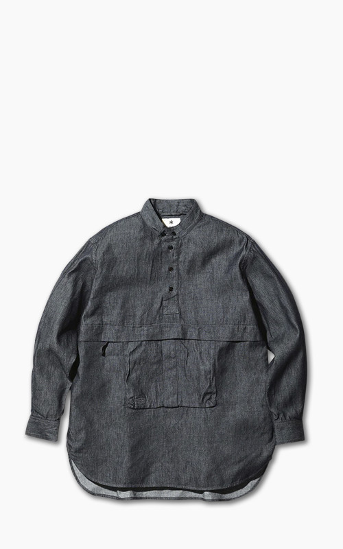 Snow Peak Takibi Light Denim Utility Pullover Indigo